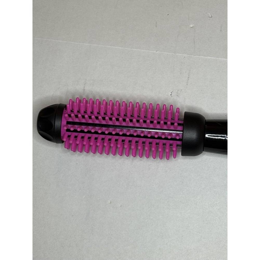 Revlon SI Pro Heated Silicone Brush Black Pink RVIR3034 Style Volume That Lasts - Picture 2 of 3